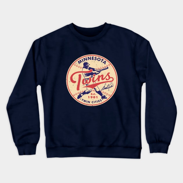 Vintage Minnesota Twins Harmon Killebrew by Buck Tee Crewneck Sweatshirt by Buck Tee